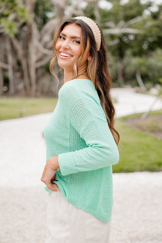 Plain Sailing Mint Sweater SALE