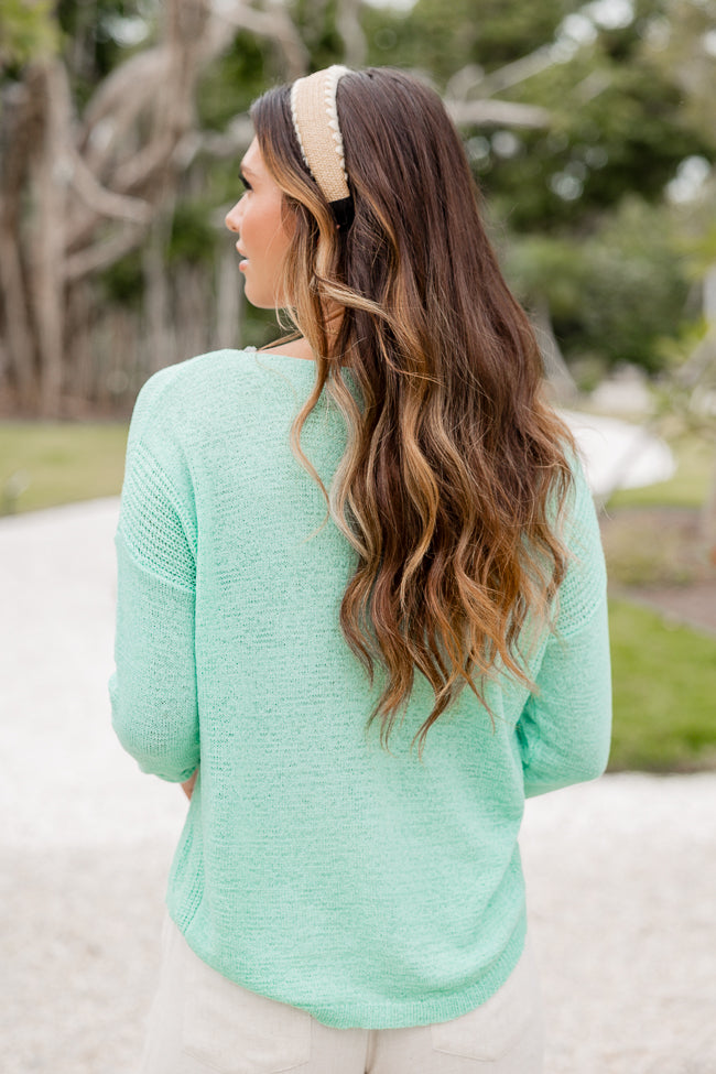 Plain Sailing Mint Sweater SALE